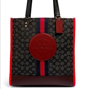 Coach Dempsey Tote in Signature Jacquard